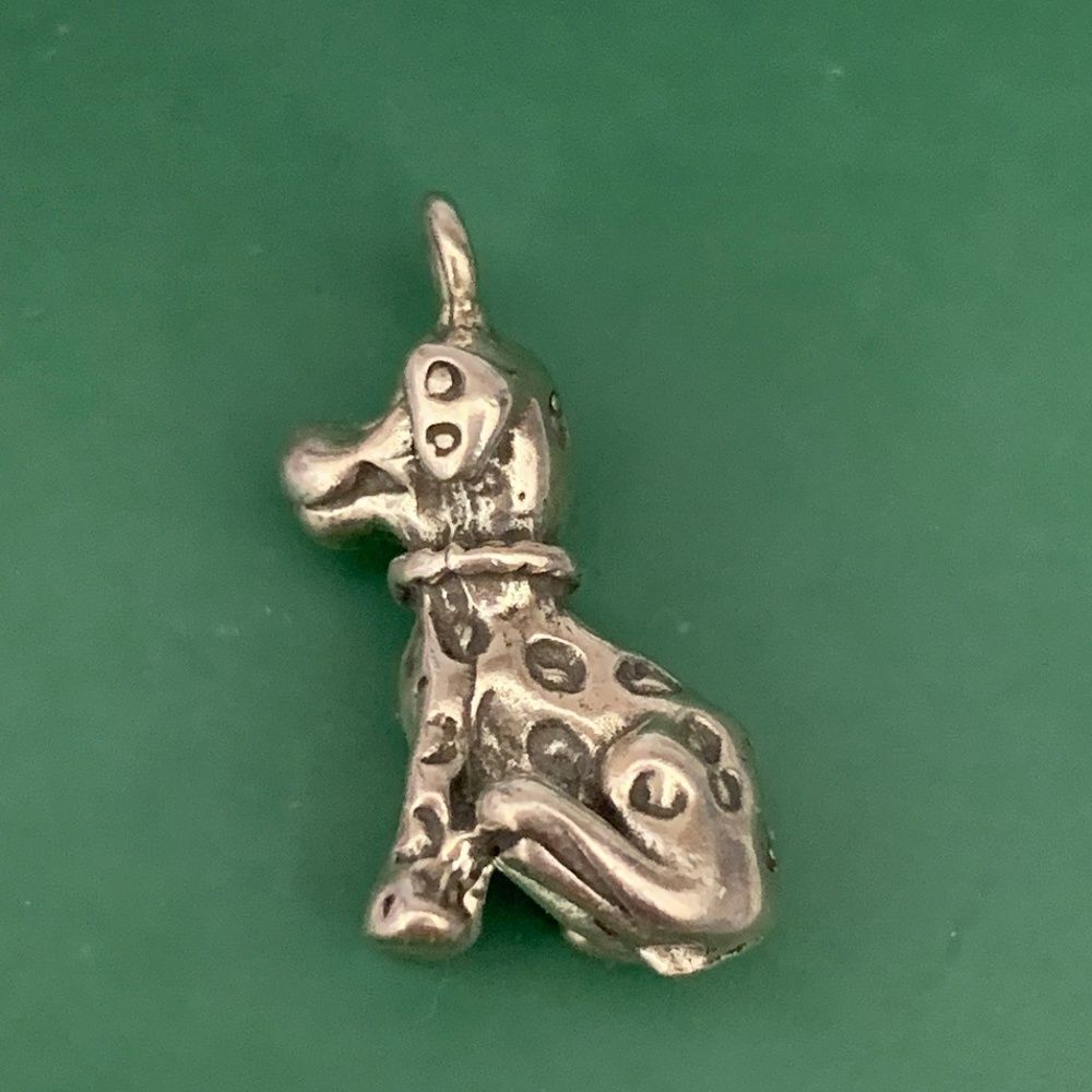 .925 Dalmatian Puppy Sterling Silver Jewelry Charm #pet #dalmatian